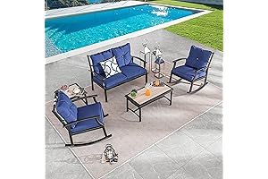 LOKATSE HOME 5 Piece Patio Conversation Set