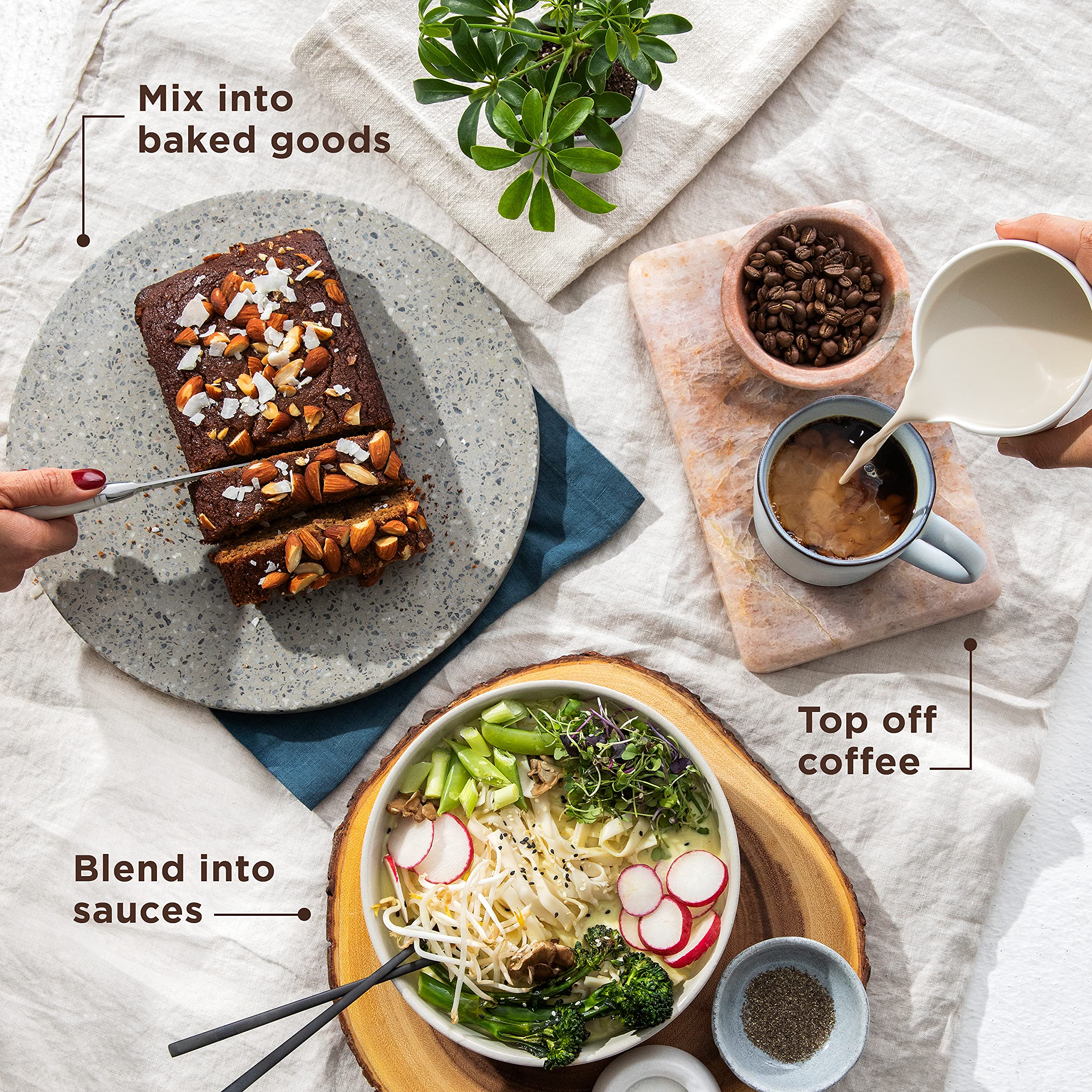 Califia Farms Unsweetened Better Half Coffee Creamer, 32 Oz Half