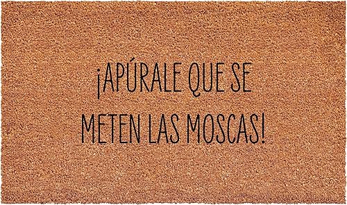 Calloway Mills 111631729 Apurale Que Se Meten Las Moscas - Felpudo Español 17'' x 29''