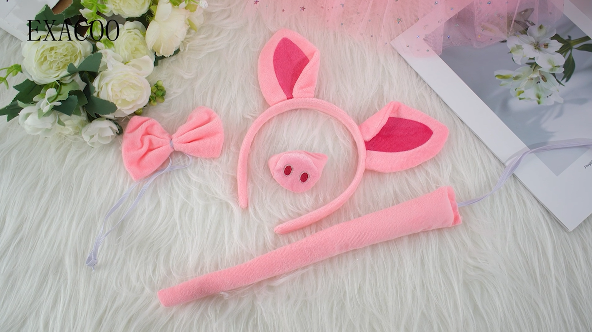 Disfraz Completo de Cerdito con Orejas y Tutú miniatura 7