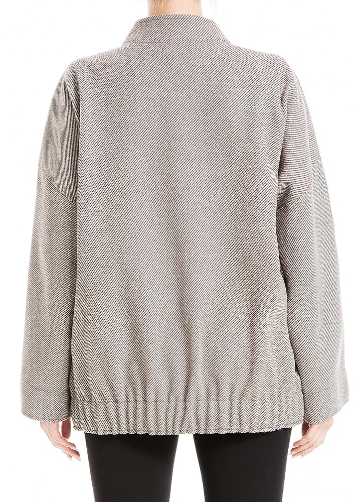 美品 Psicom Cozy jacket Sサイズ Amazon.com: Max Studio Women's Brush Knit Bomber Jacket