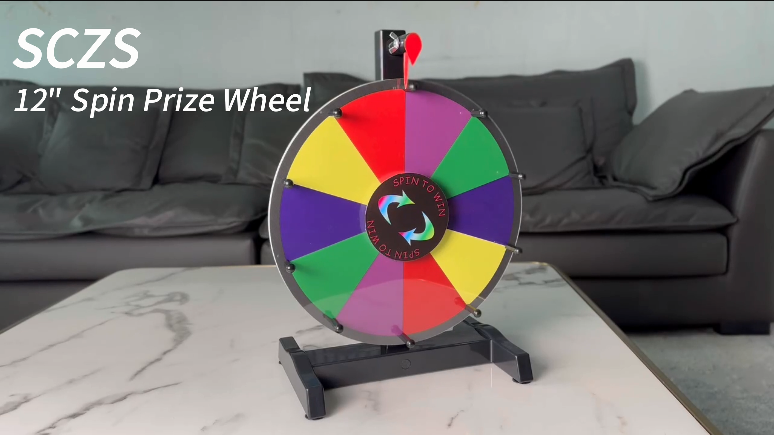 Amazon.com: 12 Inch Spinning Prize Wheel, Heavy Duty Base