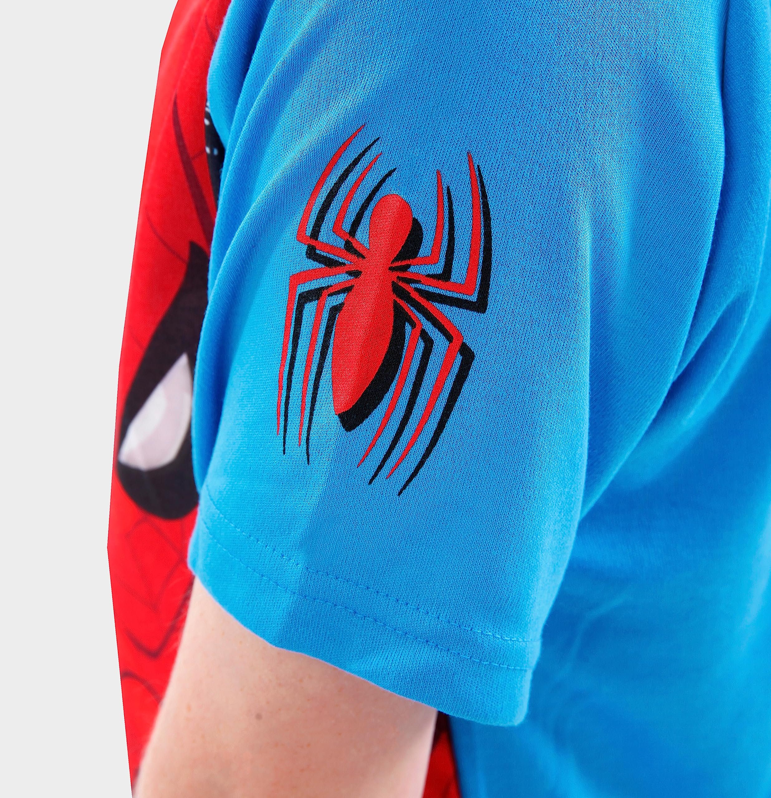 Marvel Pijama Spiderman para niños | Pijama Corto de Spider-Man para niños | Tallas de 2 a 12 años | Merchandising Oficial de Spiderman