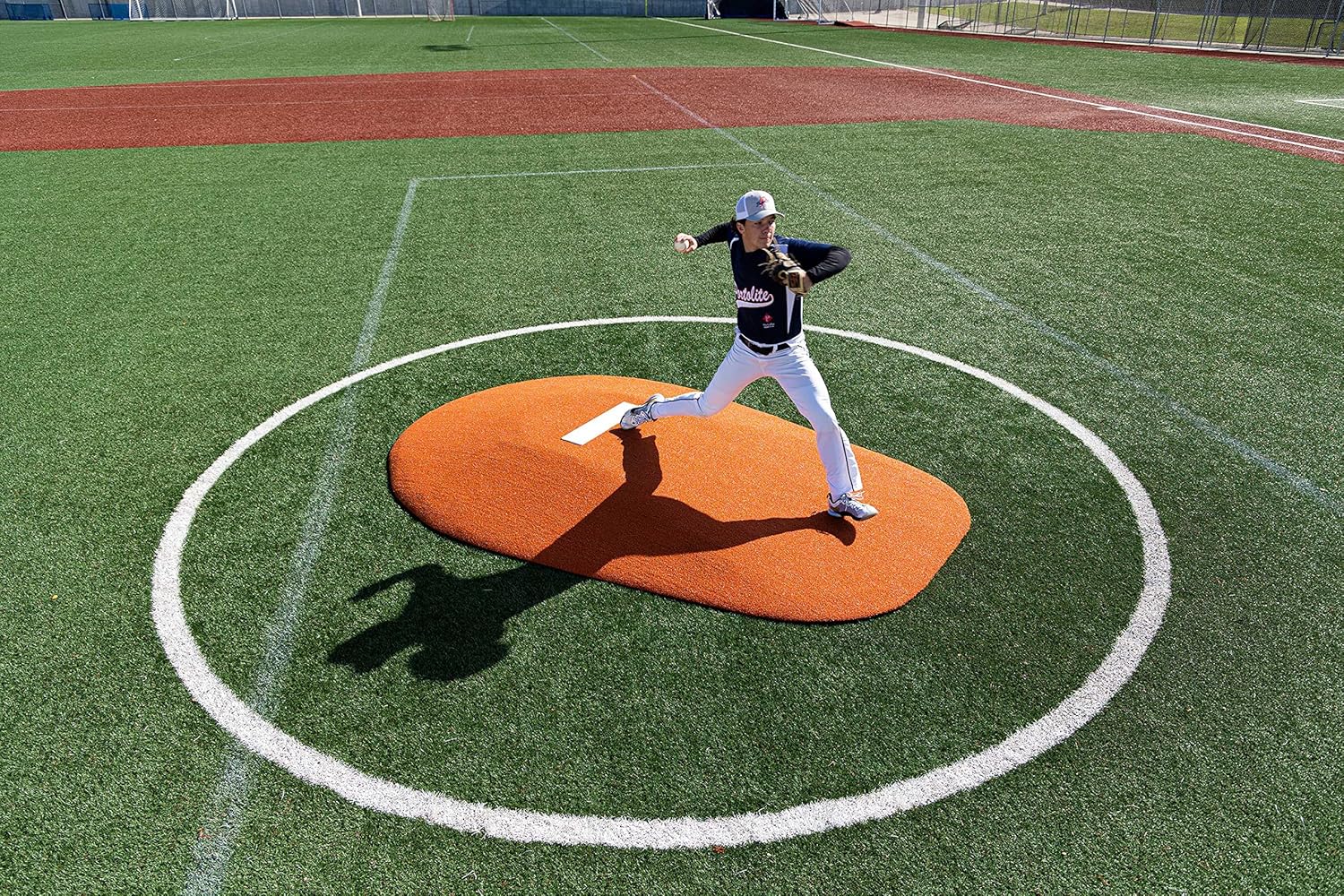 Portolite - 10" Full Length Game Mound - One-Piece - Game Pitching Mounds