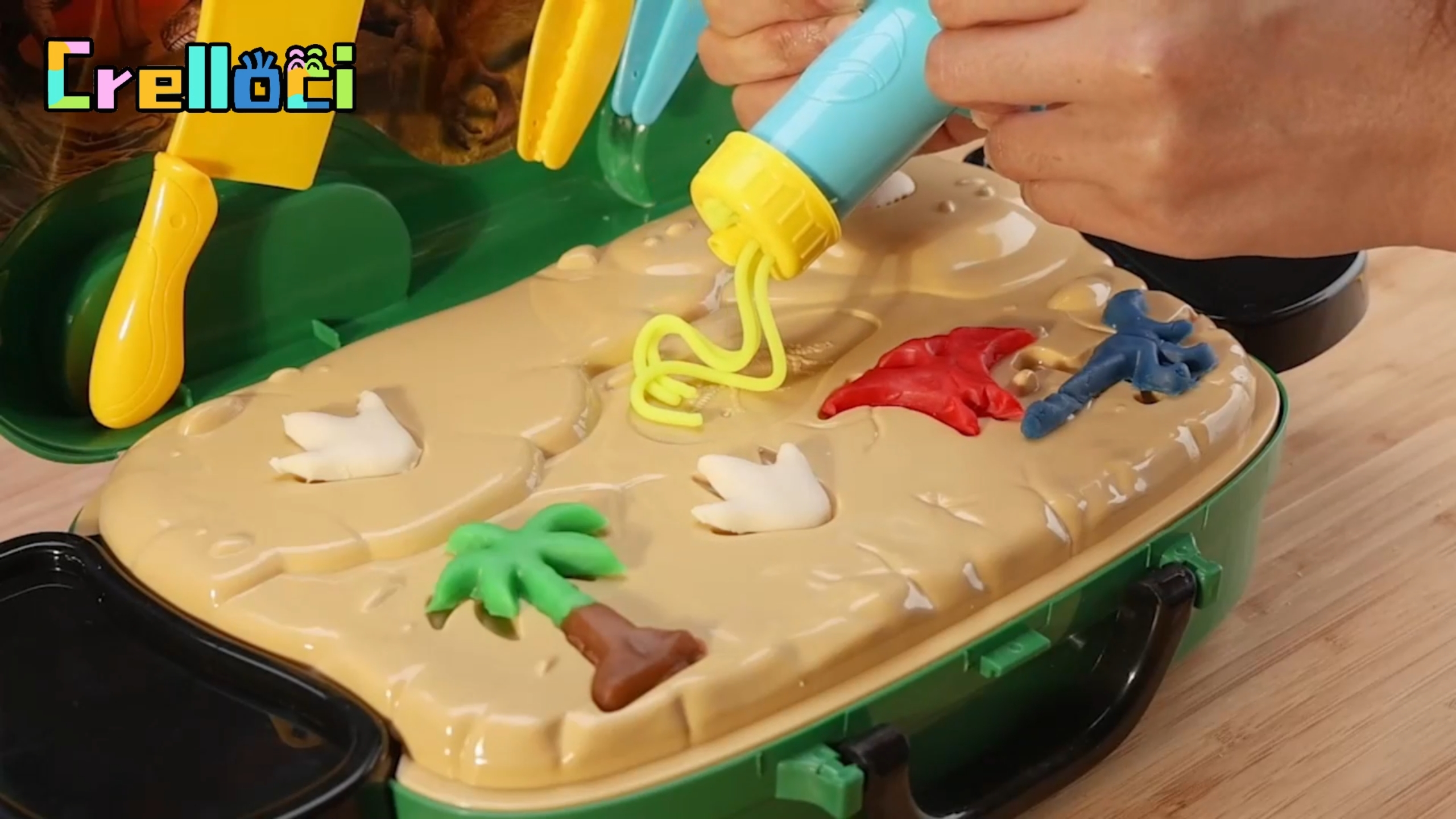 Amazon.com: Crelloci Dinosaur Color Dough Set Tools Dino World 26