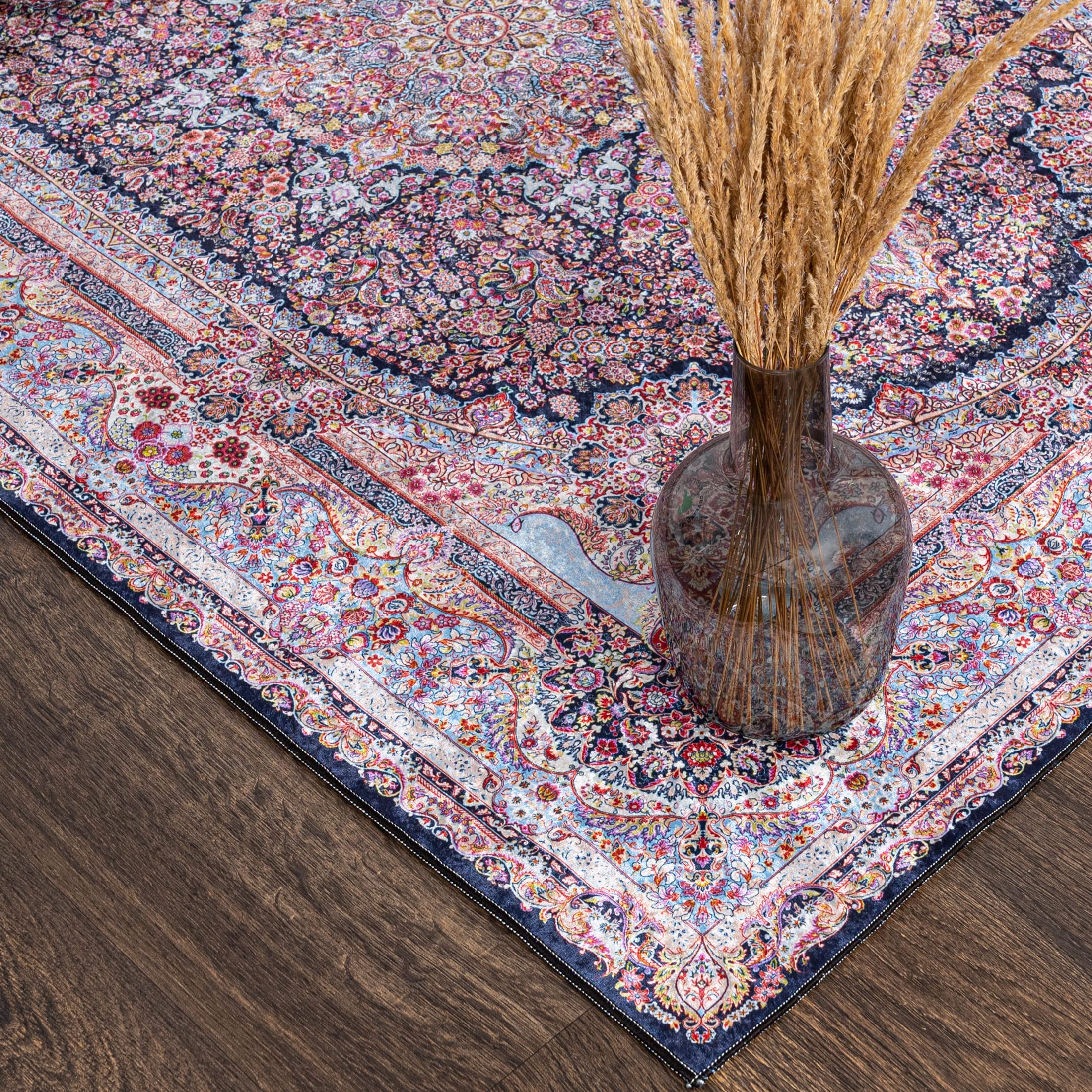 Mazovia Groß Teppich Wohnzimmer 160x230cm Rosa Klassisch Traditionell