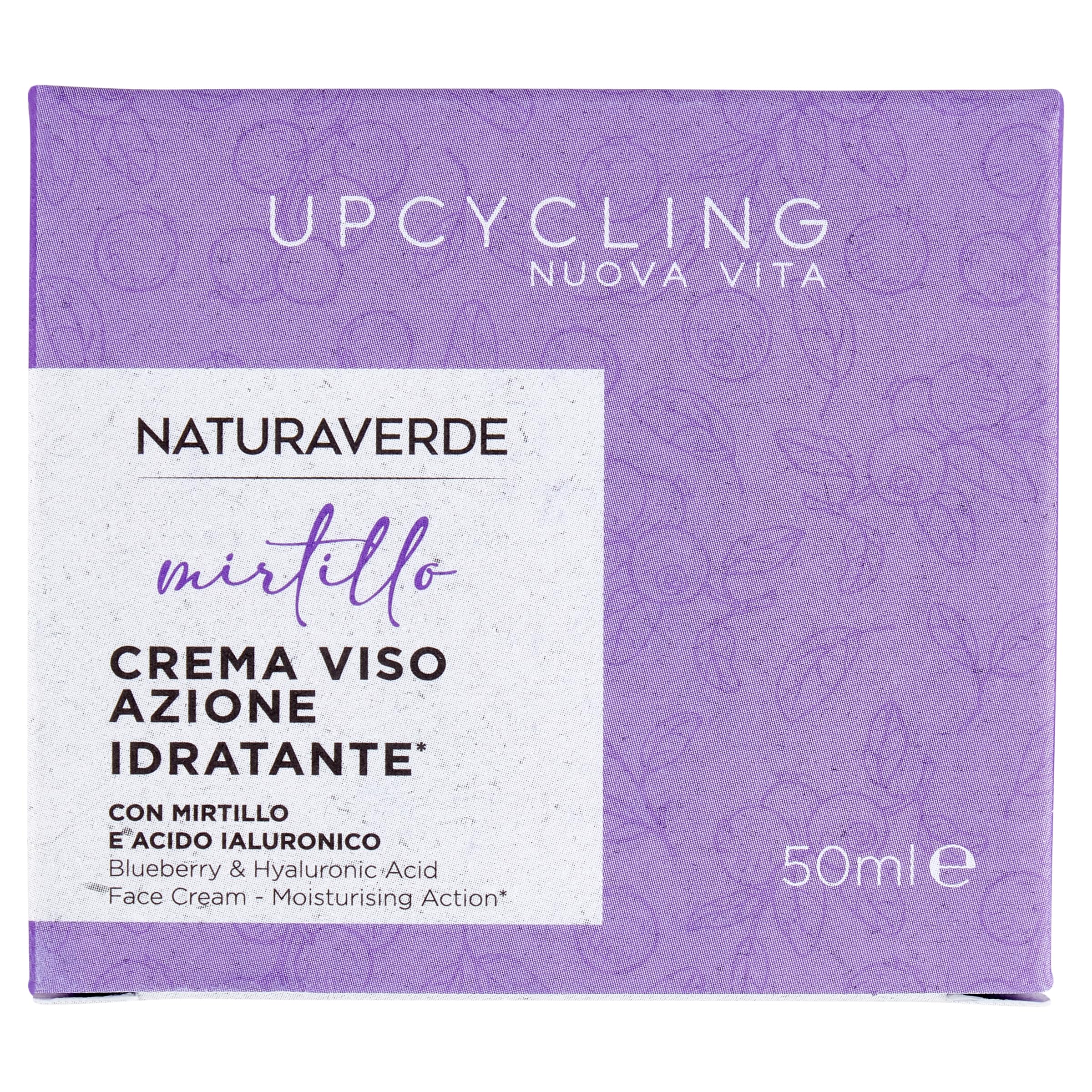 Naturaverde Upcycling Cranberry Face Cream with Cranberry Extract and Hyaluronic Acid Moisturising Effect 50 ml