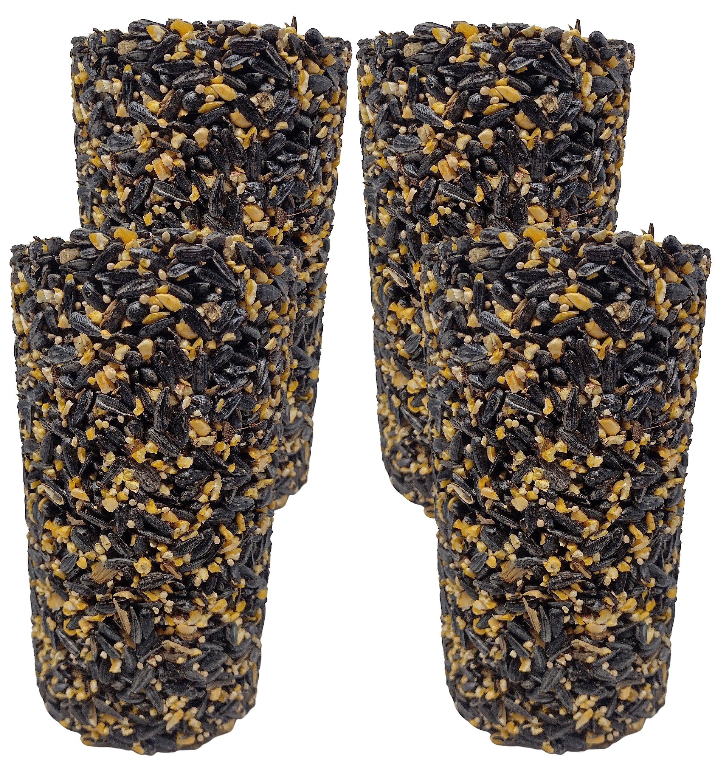 Flock Fuel Wild Bird Bird Seed Cylinder for Outside Wild Birds 4 Pack