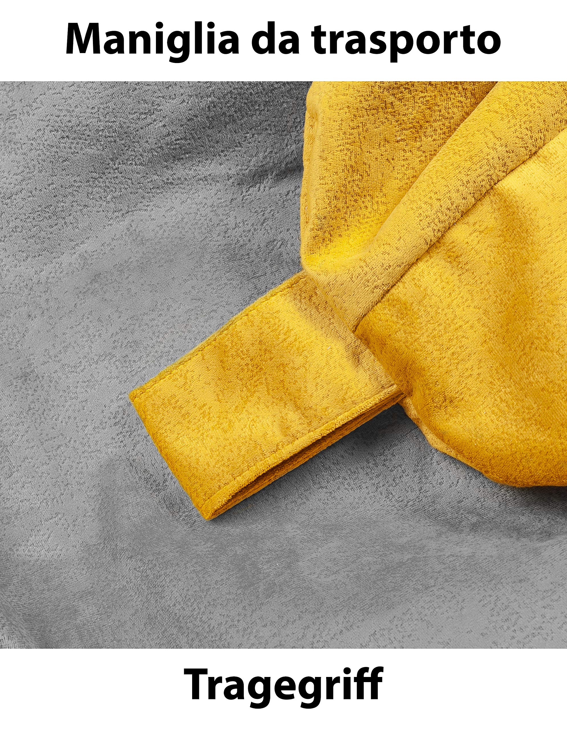 Ecopuf Yoko - Pouf en Cuir synthétique avec Fermeture éclair Anti-Perte