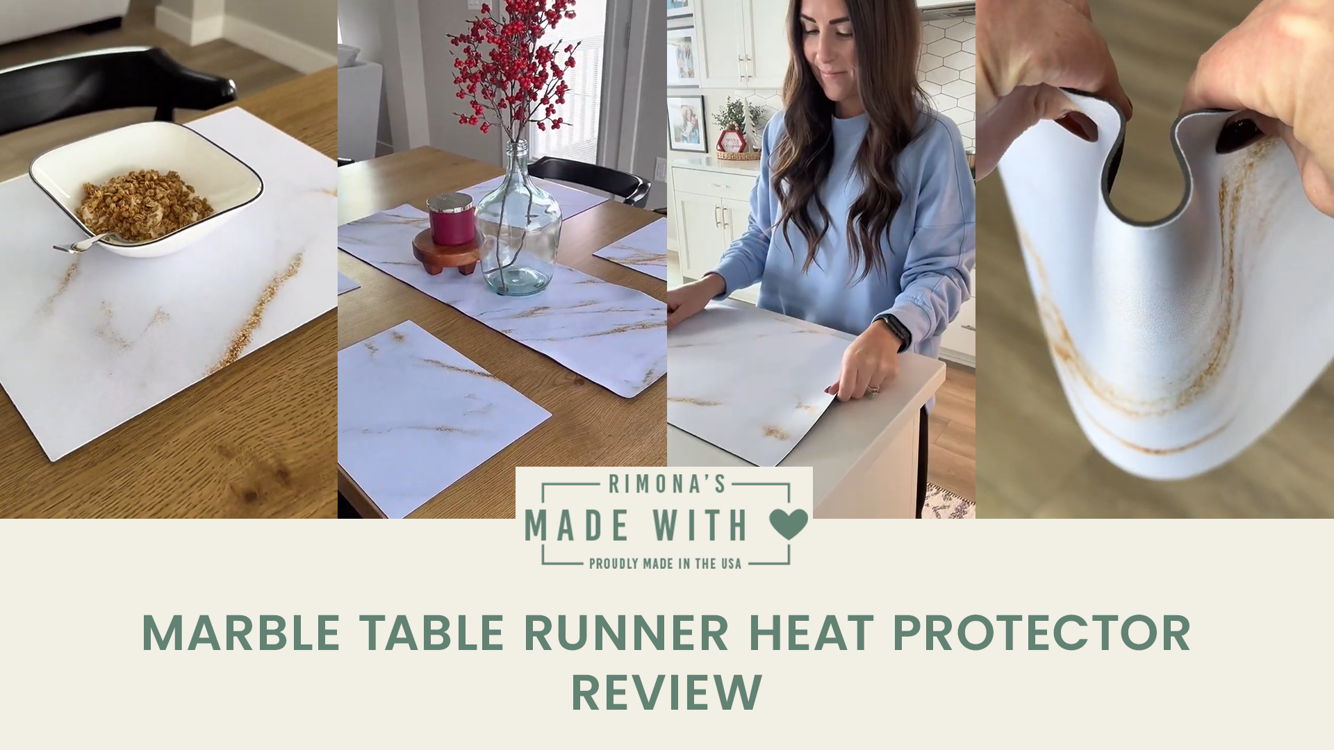 Amazon.com: RIMONA'S Heat Resistant Table Runner Trivet Mat