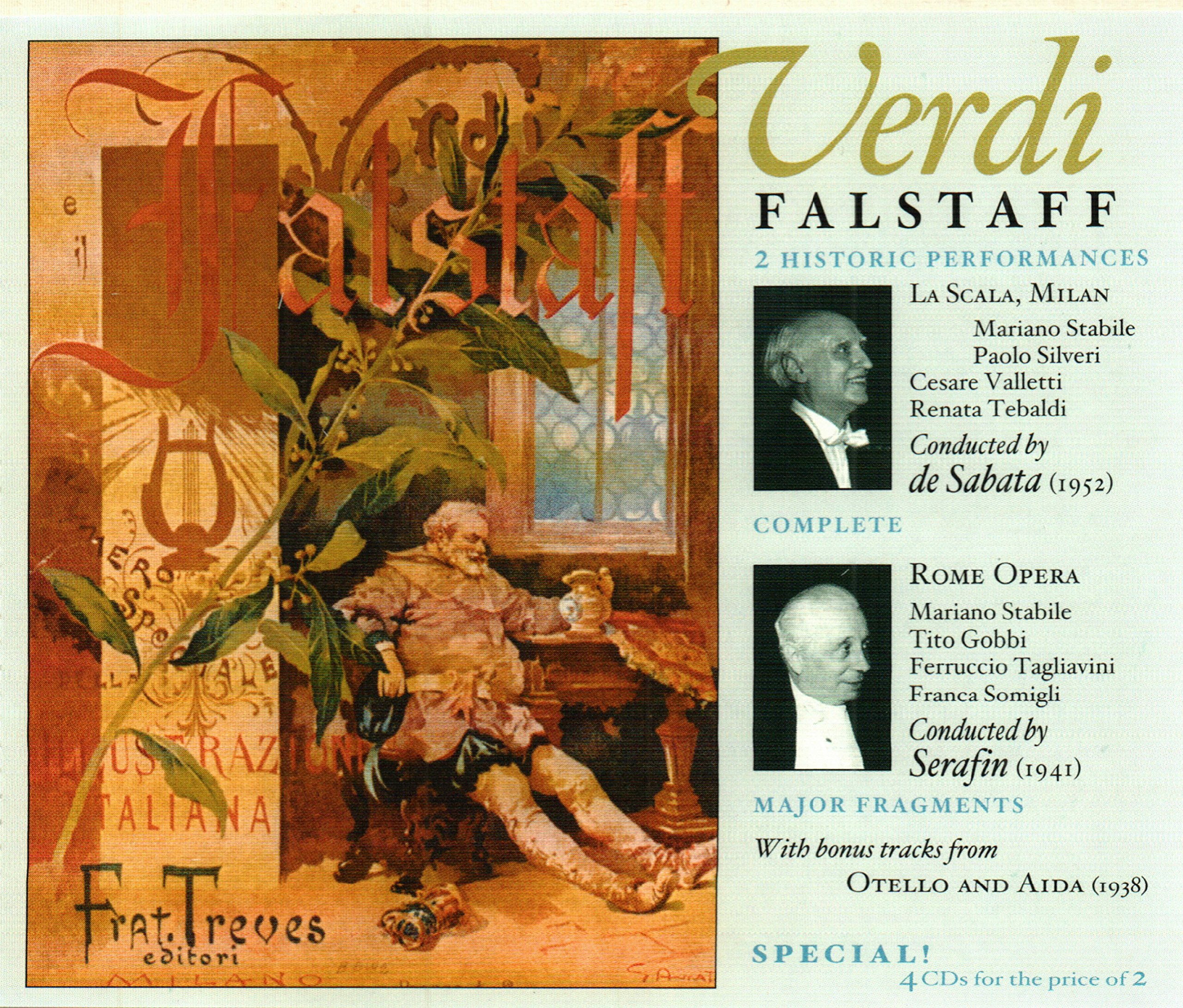Verdi: Falstaff - 2 Historic performances(4CD)