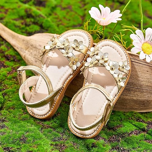 Miniatura 4 de GINFIVE Sandalias para niñas pequeñas, zapatos de verano para niñas pequeñas