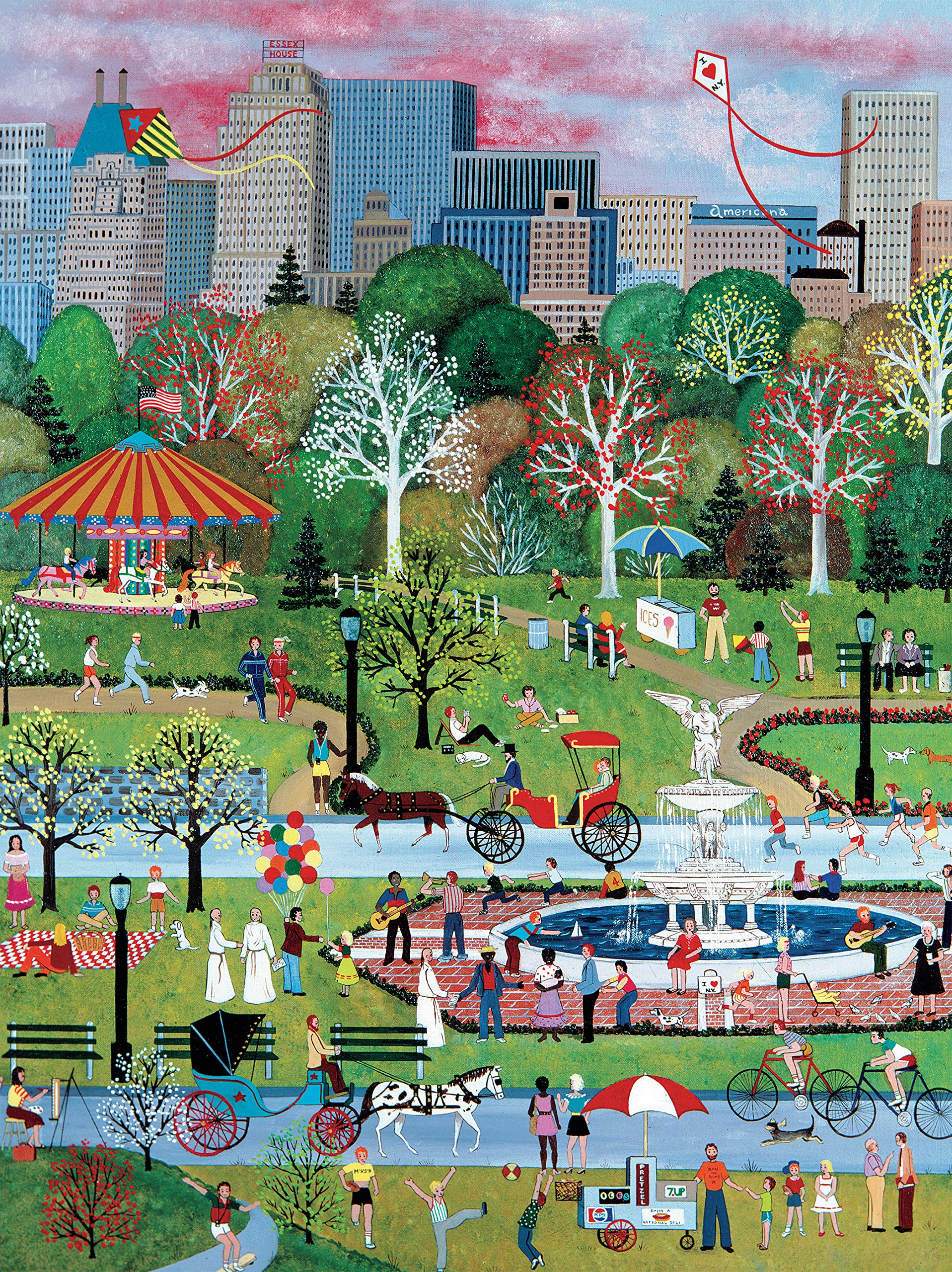 CeacoJane Wooster Scott - Springtime in Central Park - 550 Piece Jigsaw Puzzle