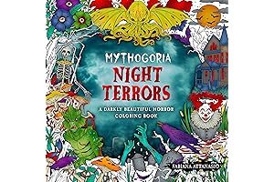 Mythogoria: Night Terrors - A Darkly Beautiful Horror Coloring Book