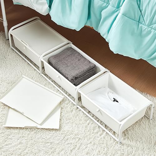 Miniatura 4 de Suprima Almacenamiento Debajo de la Cama - Tapa 3 Sección - Blanco