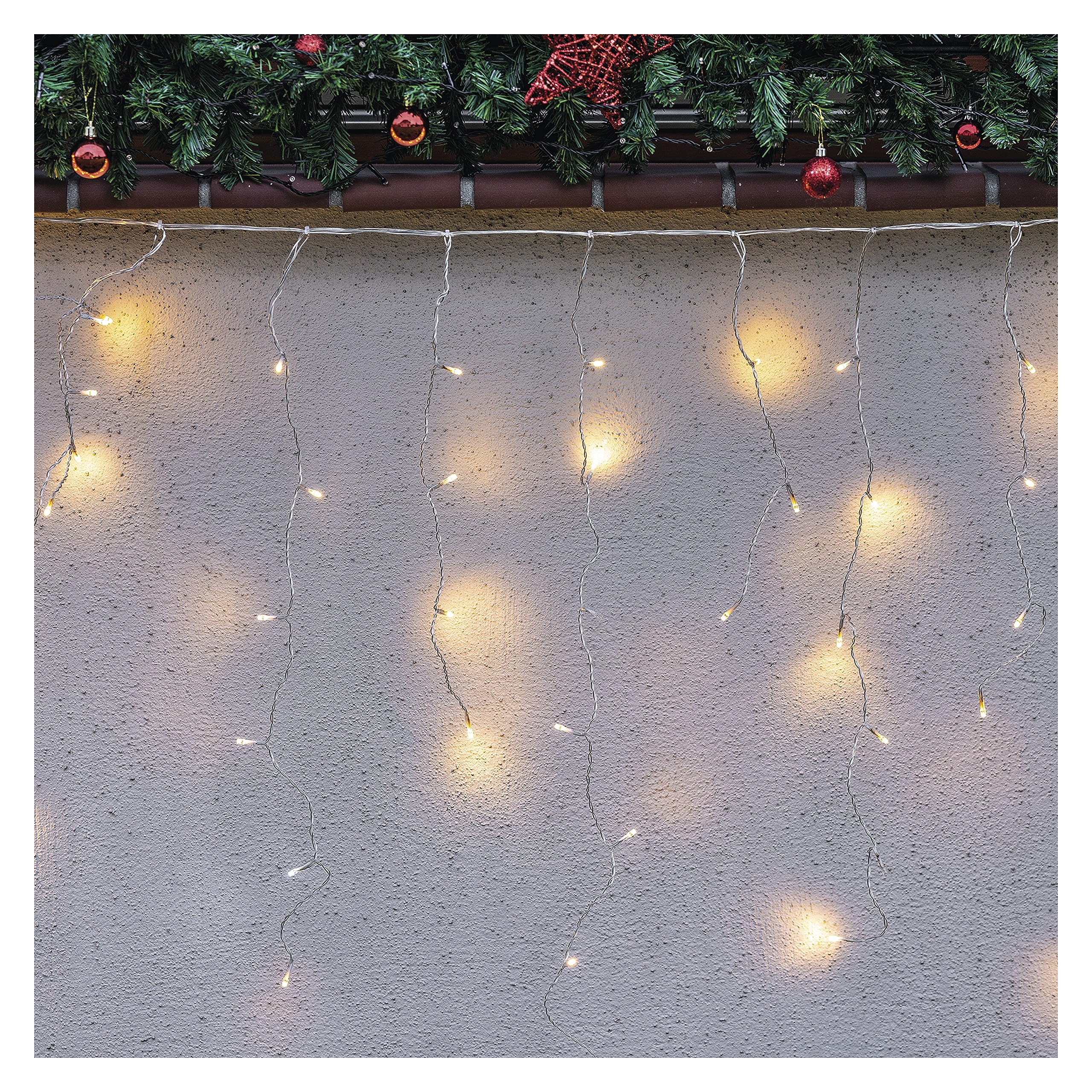 Connect System 2,5 M Guirlande Lumineuse Avec Pluie Glacée