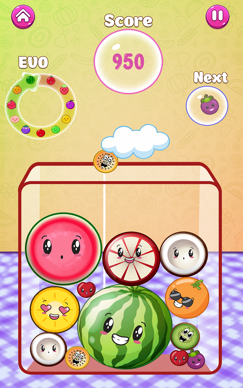 ビッグ スイカ スイカ マージ ゲーム フルーツ クラッシュ