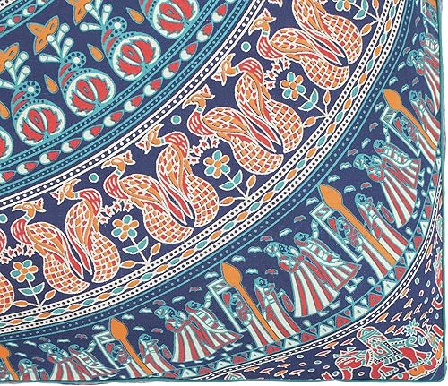 Miniatura 5 de Popular Handicrafts Funda de cojín para suelo  Mandala hippie cuadrado otomano elefante indio camello funda de cojín de algodón de gran tamaño con