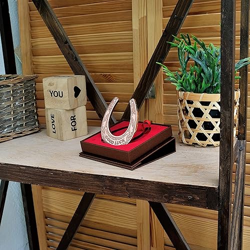 Miniatura 4 de Buena suerte decoración de herradura para estantes, regalos de inauguración de la casa para parejas, detalles de decoración de estantes, decoración