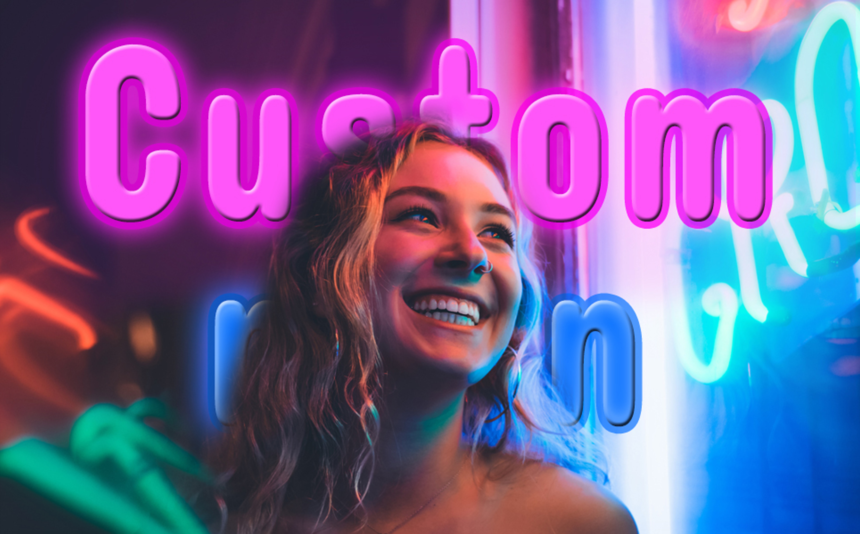 LZXSXZ Insegna Luminosa LED Personalizzata – Neon Flessibile, Acrilico, Colori E Testo A Scelta, Per Camera Da Letto, Matrimonio, Compleanno