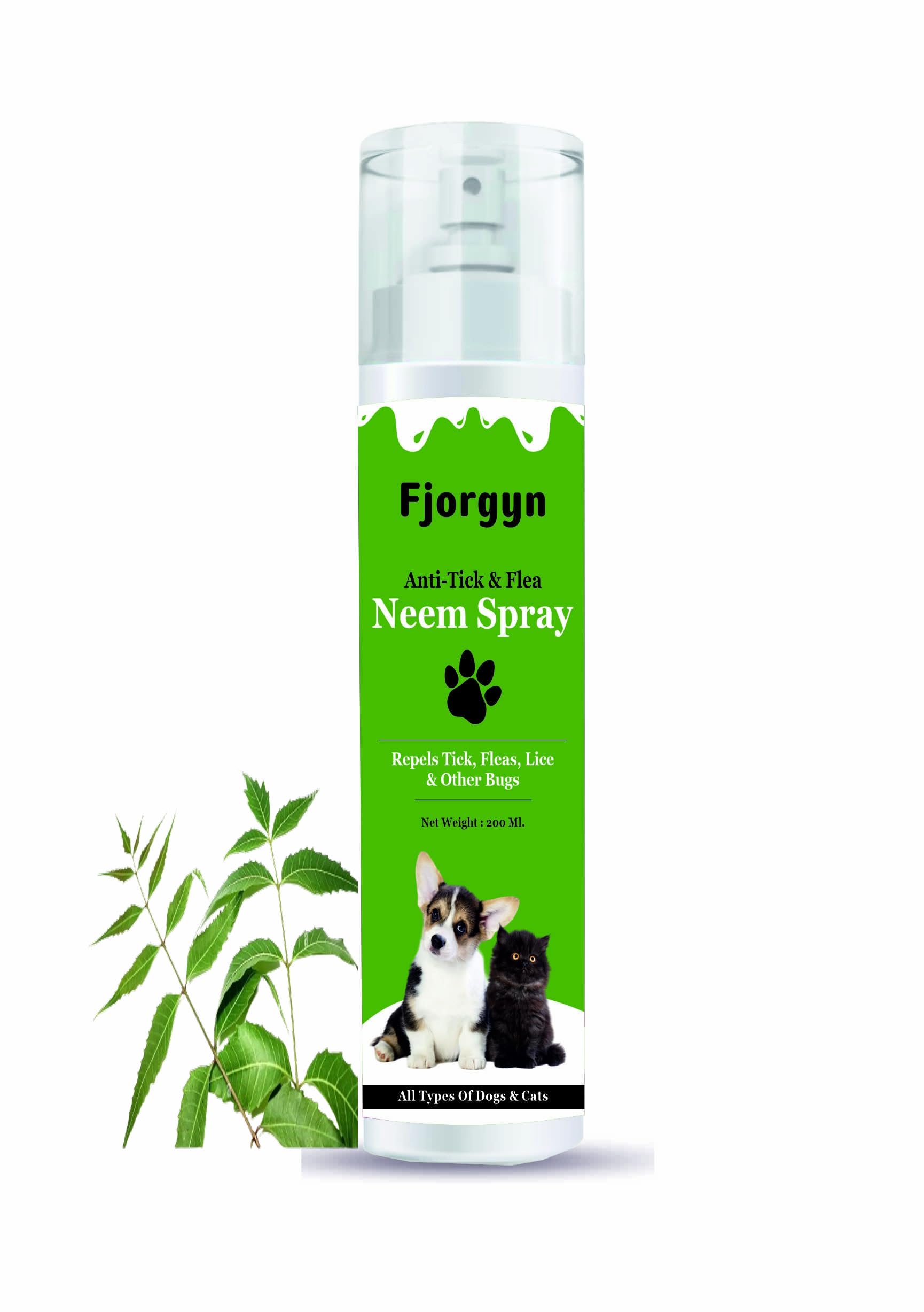 Fjorgyn Anti-Tick & Flea Neem Spray 100ML Pack of 1 for All Types of Pets | Anti-Tick & Flea Neem Spray | Flea and Tick | Dog tick Spray (Suitable for Dog, Cat, Horse) (B0DCC5VD7G) Amazon Price History, Amazon Price Tracker