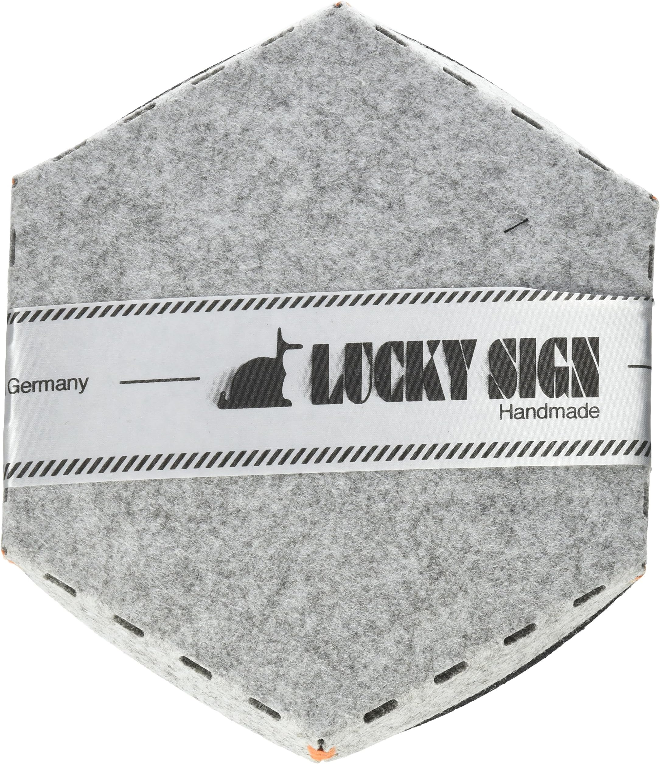 Desk Organiser Office All-in-One Felt Box Set of 2 (Black + White) Lucky Sign: Hexagon Cube