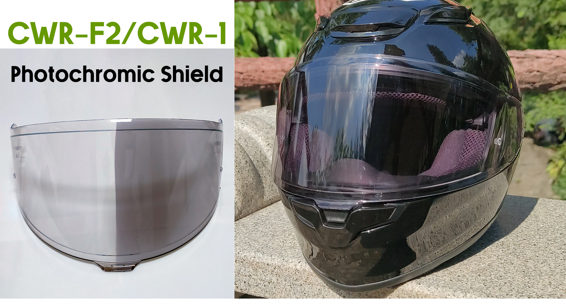 SHOEI CWR-F2 フォトクロミックシールド ドライレンズと袋付き SHOEI 