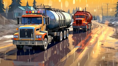 Oil Cargo Truck Transporter Offroad Driving Simulator 3D Games