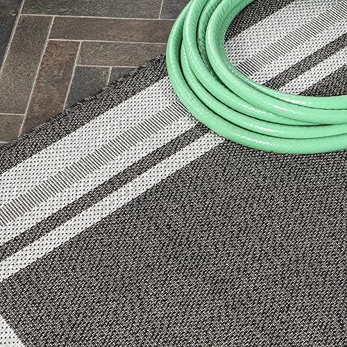 Miniatura 13 de JONATHAN Y SMB201C-8 James - Alfombra de transición moderna a rayas para interiores y exteriores, estilo granja, alto tráfico, cocina, sala de