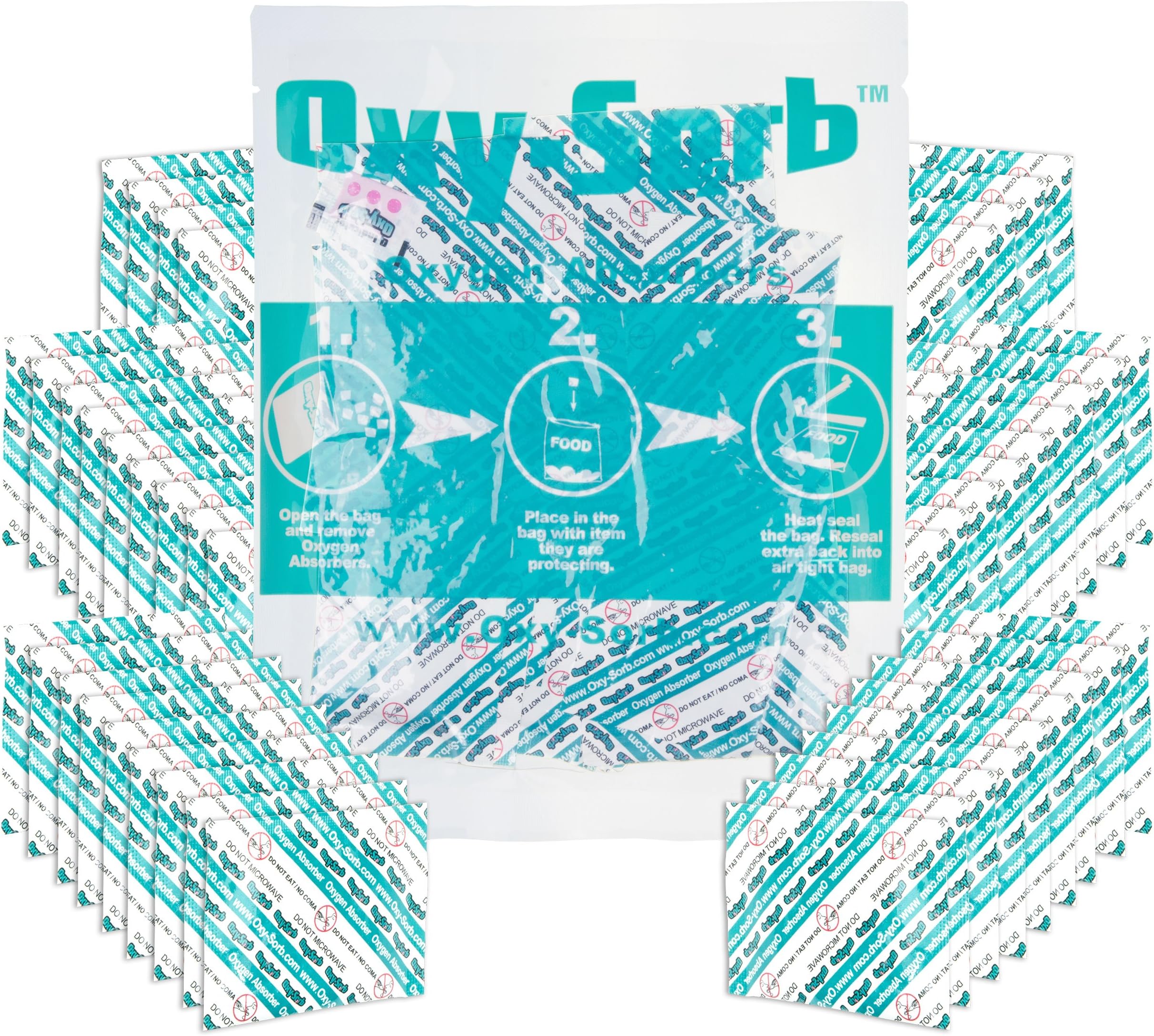 Oxy-Sorb 50-Pack Oxygen Absorber, 300cc