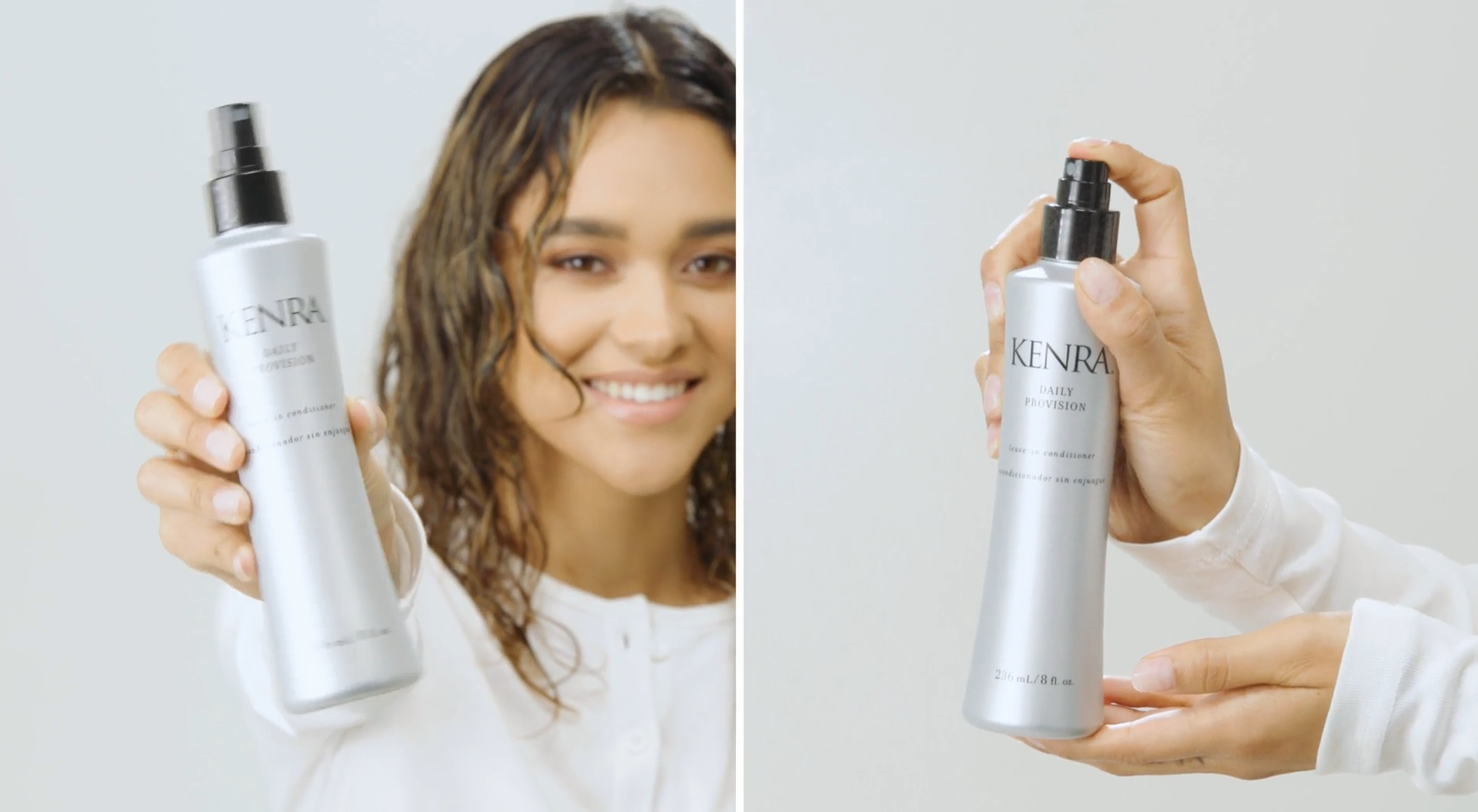 Kenra Professional Daily Provision Leave-In Conditioner | Hydrates, Detangles, & Adds Shine | Tames Frizz & Flyaways | Thermal Protection | Helps To Resist Humidity | All Hair Types | 8 fl. Oz