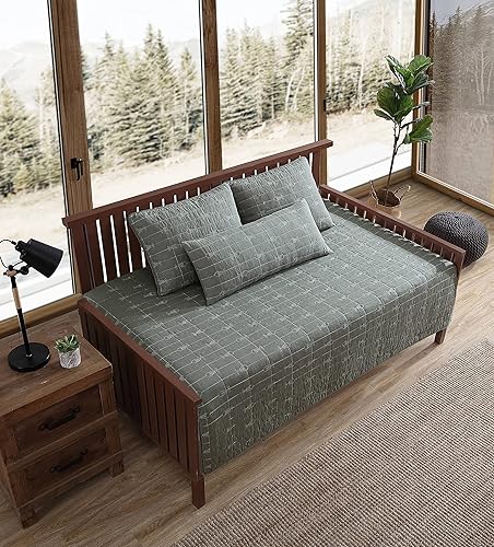 Miniatura 6 de Eddie Bauer - Juego de sofá cama, ropa de cama reversible de algodón con fundas a juego y funda de almohada decorativa, decoración ligera del hogar