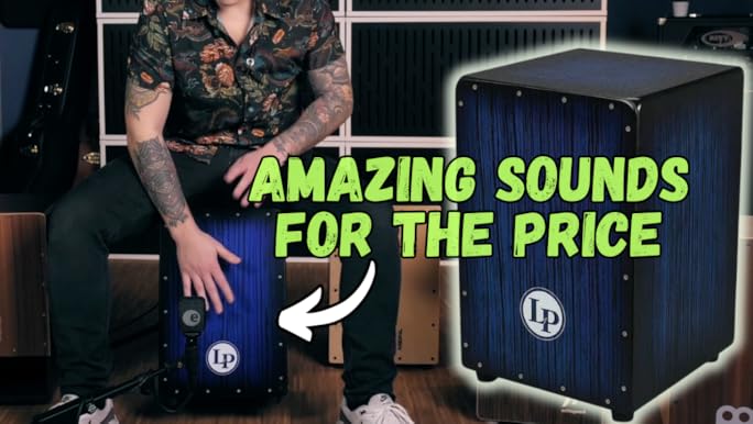 【カホン＋バッグ】 LP LPA1332 ＋ Protectionracket Amazon.com: LP Aspire Accents Wire Cajon Blue Burst Streak