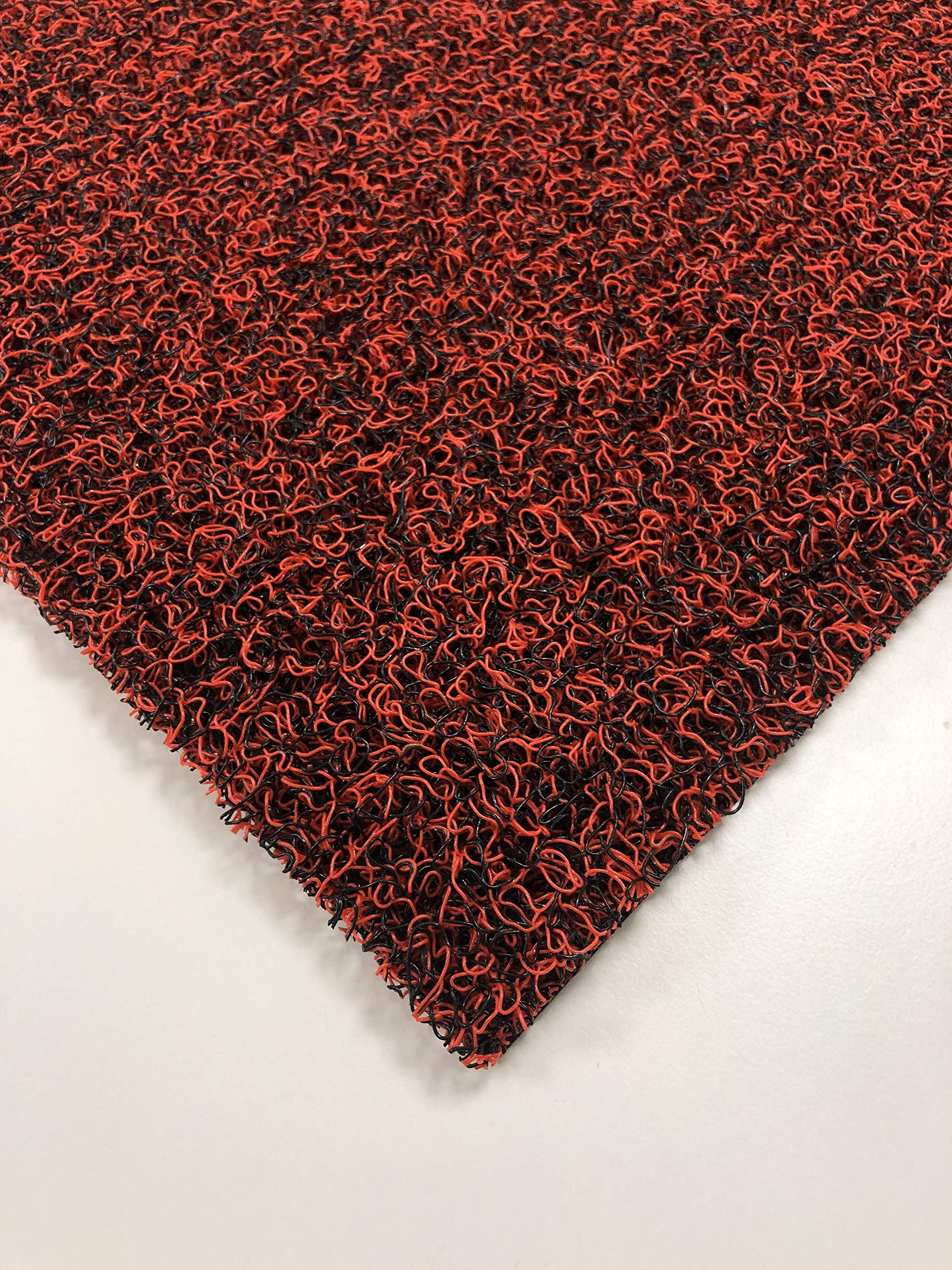 Nicoman Door Mat|Easy-Clean & Dirt-Trapper Barrier Doormat|Non-Shedding & Jet-Washable Outdoor Spaghetti Doormats|A Practical Alternative To Coir Door Mats (60x90cm,Red & Black) - Image 2