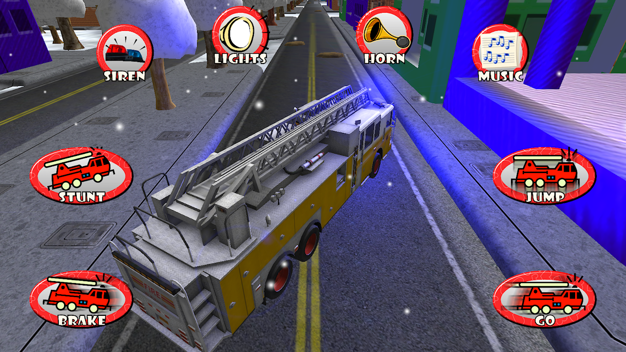 Fire Truck Race & Rescue! Toy Car Game For Toddlers and Kids With Siren ...