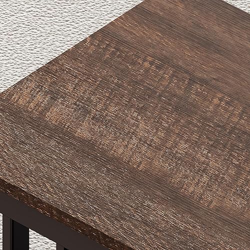 Miniatura 32 de ChooChoo Mission - Mesa de centro de madera negra con estante, 40 unidades, color negro Negro -,Espresso,Espresso Puro,Blanco puro,Blanco