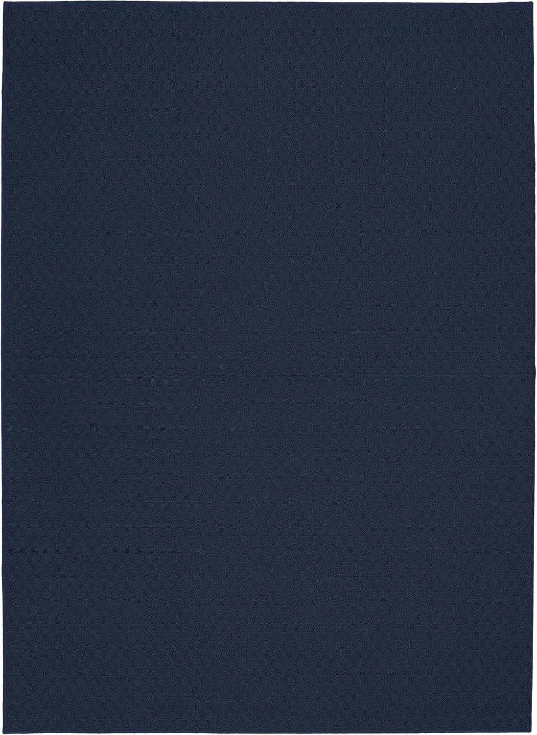 Garland Rug Town Square Navy Blue 3' x 5' Non Slip Area Rug for Living Rooms & Hallways, Stylish & Durable for High-Traffic Areas