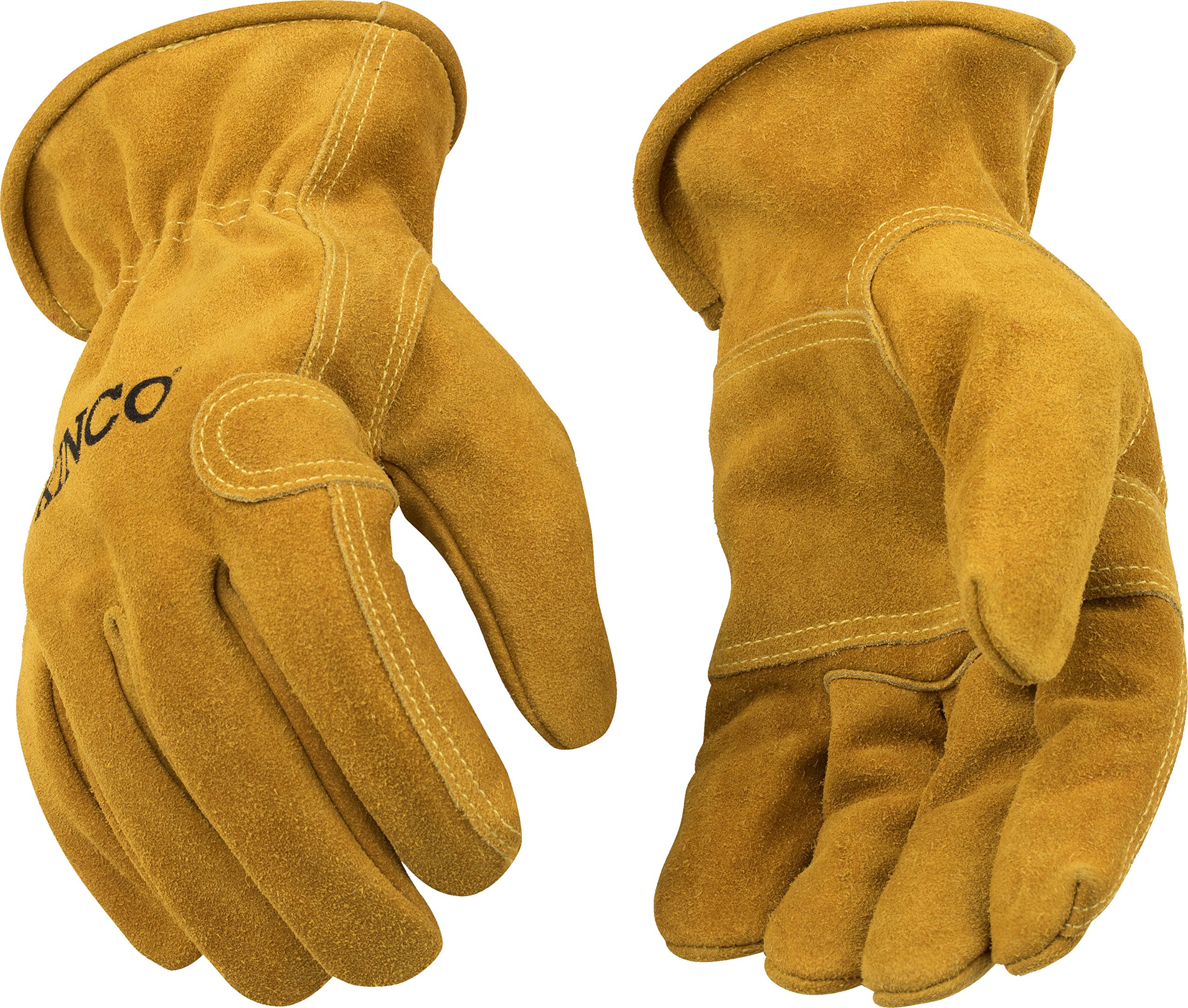 Kinco 97-XL Unlined Suede Cowhide Leather Work Gloves - Premium