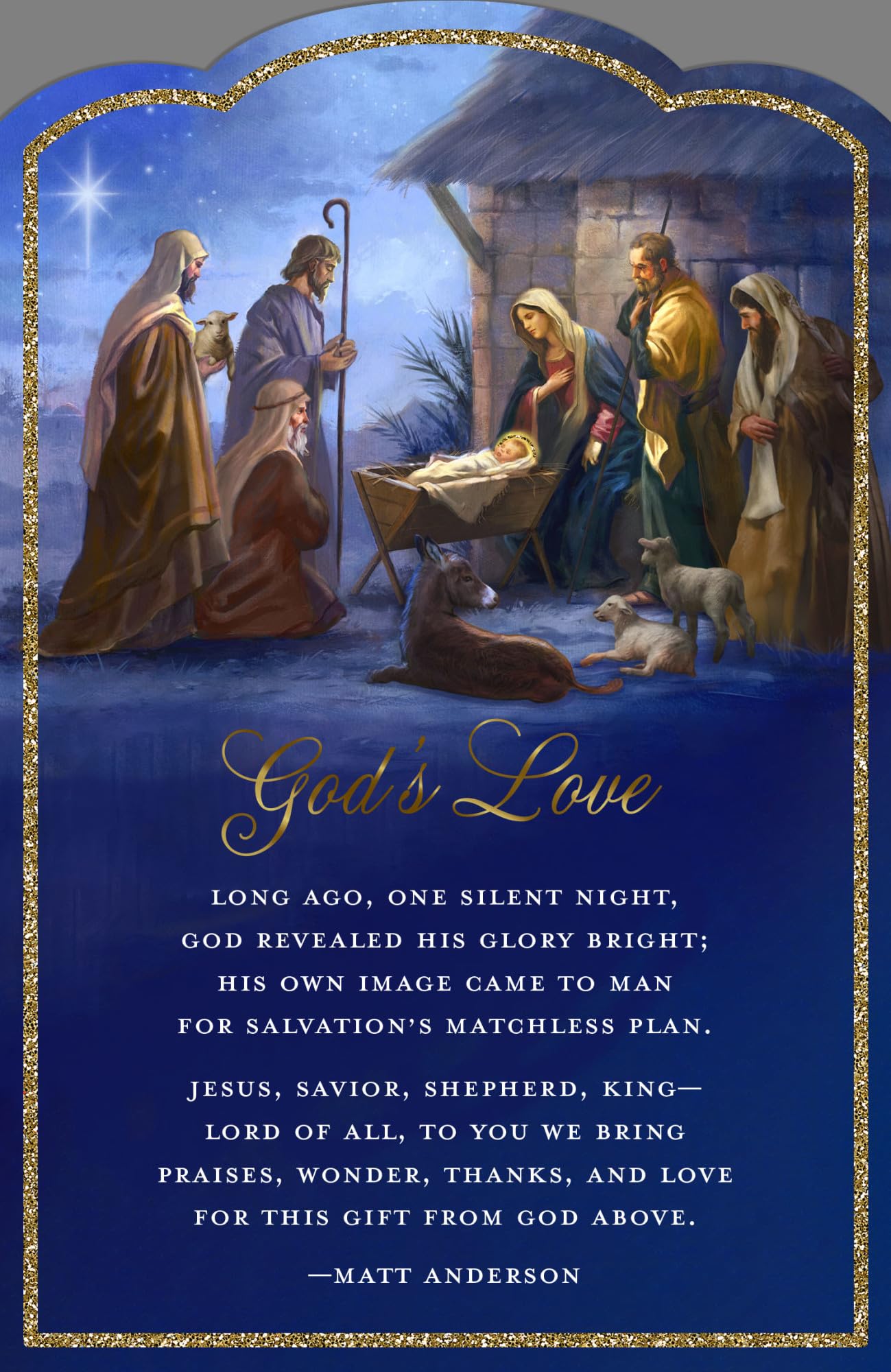 DaySpring God's Love Nativity 18 Premium Christmas Boxed Cards and Envelopes U1005