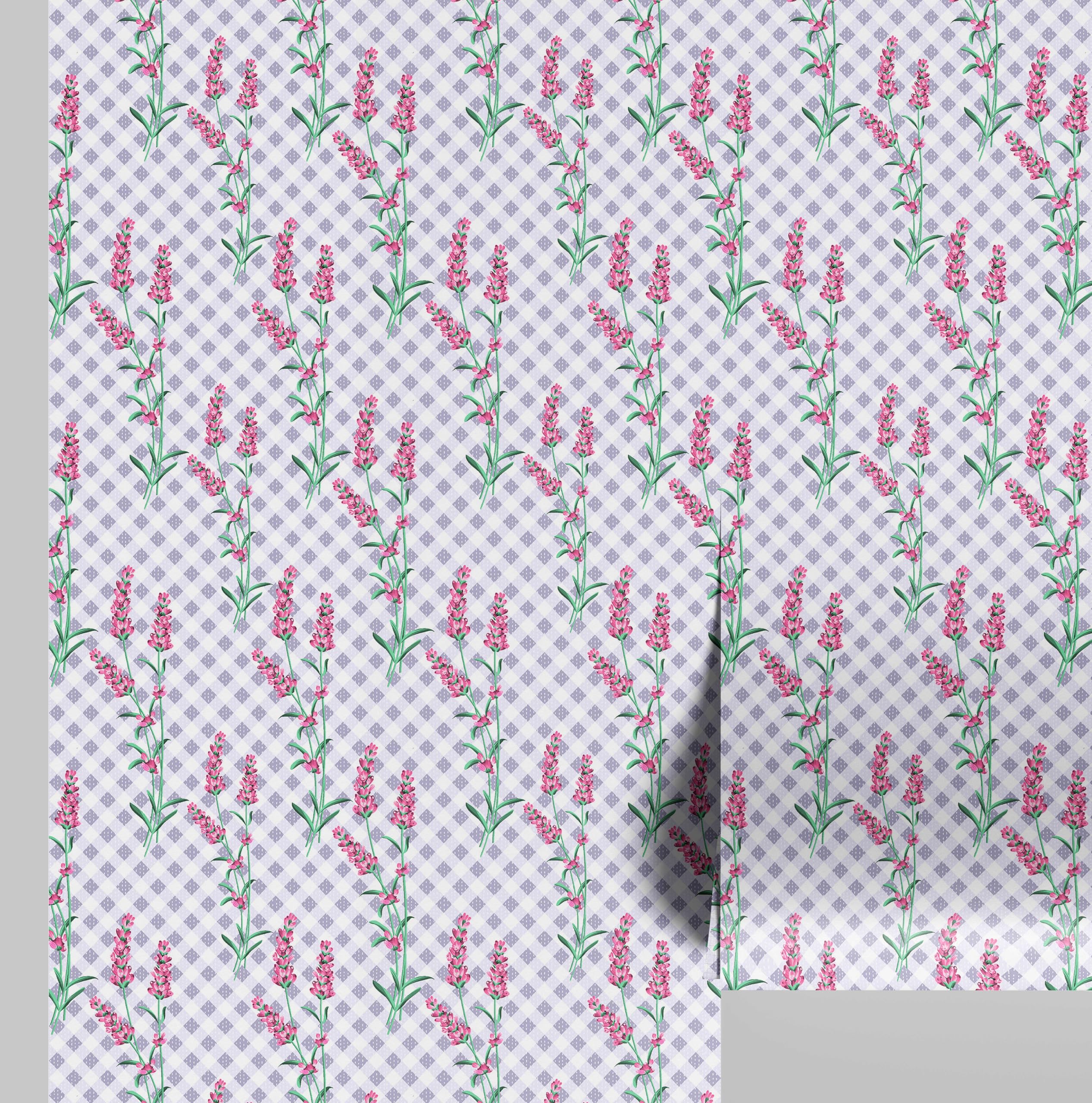 Papier peint de chambre minimaliste S4Sassy violet décoratif pour salle à manger