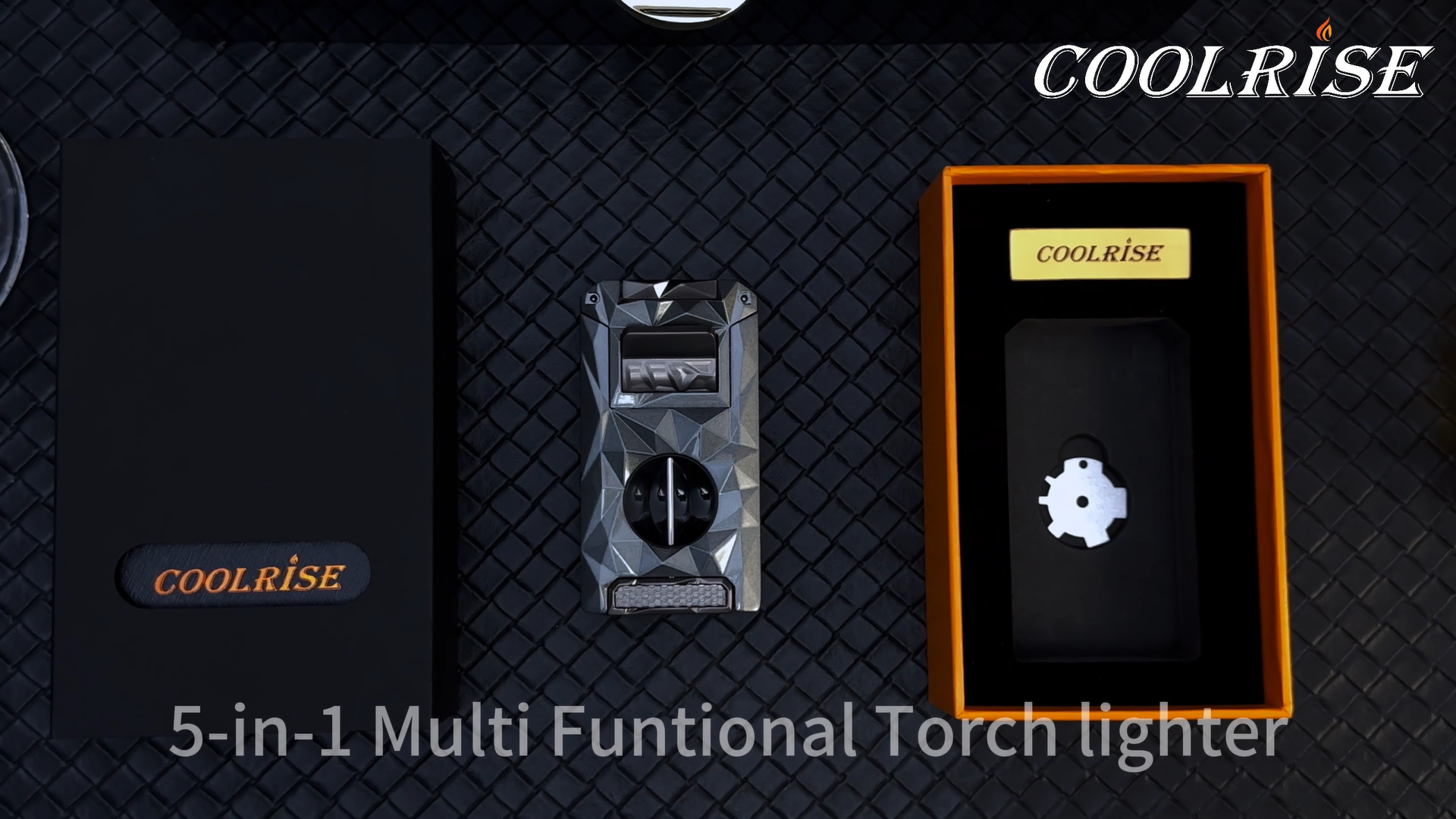 Encendedor antorcha 5 en 1 con cortador y diseño elegante miniatura 7