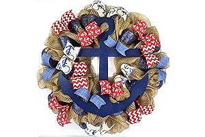 Anchor Wreath, an Ideal Coastal Christmas Welcome for the Front Door