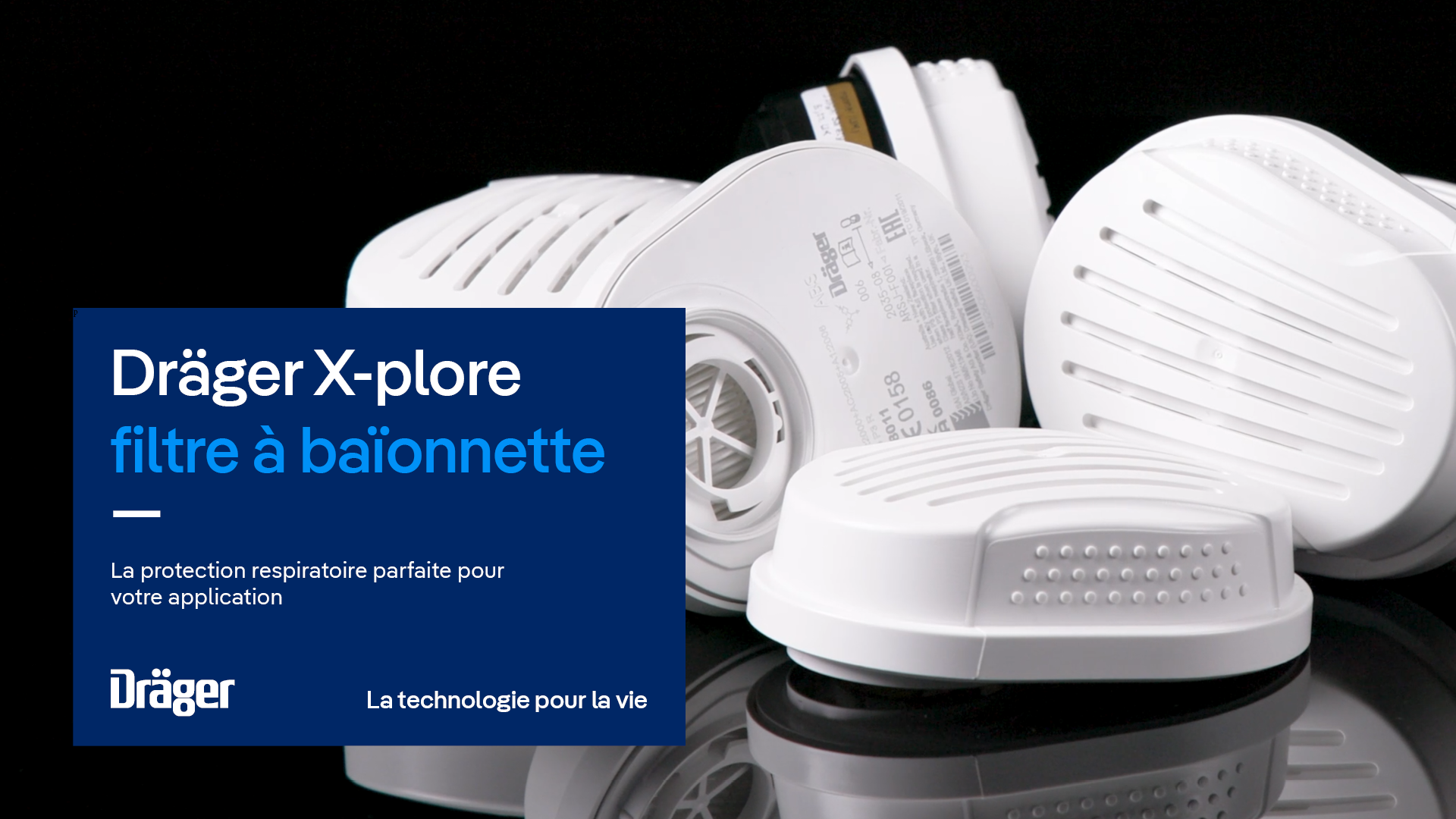 Dräger Lot de 20 filtres à particules FMP3 X-plore 2100 | Compatible