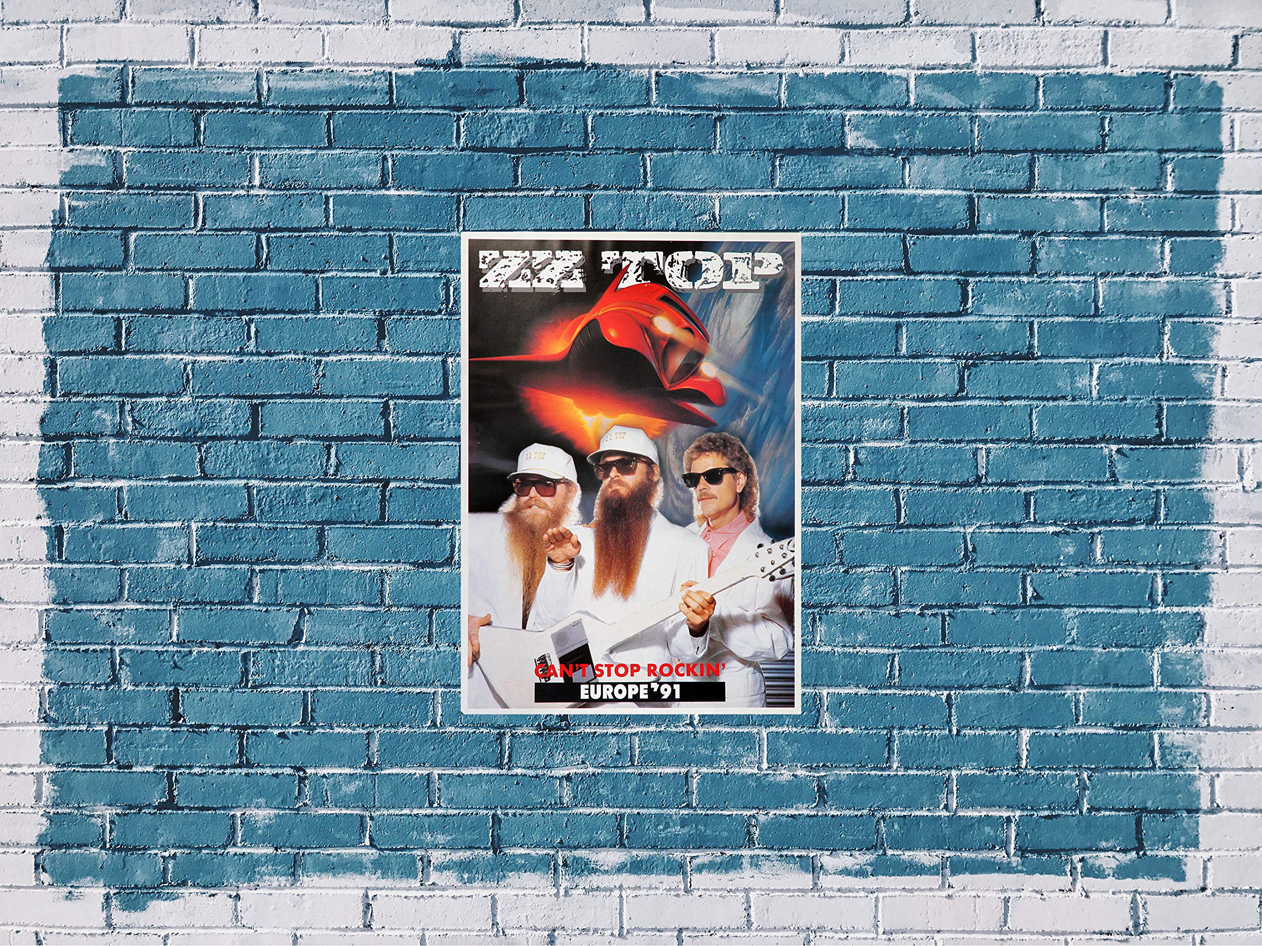 Premium Poster/Plakat | DIN A1 | Wanddeko | Live Konzert Veranstaltung » ZZ Top - Can`t Stop Rocking, 1991 «