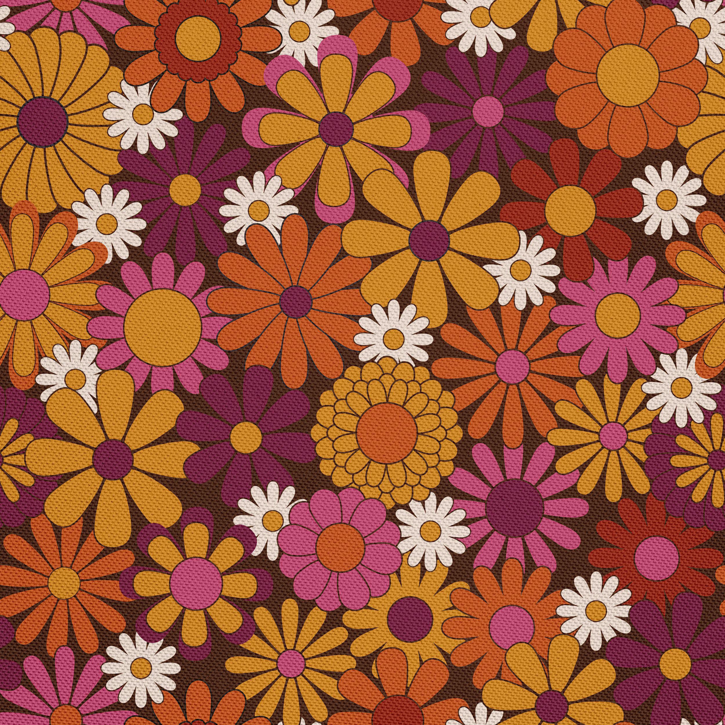 HEKO PANELS Stoff Oxford Wasserdichte Meterware Canvas-Stoff Polyester Stoff Zum Nähen Nähstoffe Dekostoffe Wasserabweisend Blickdicht Blumen Pink Orange 5 Meter 155 x 500 cm
