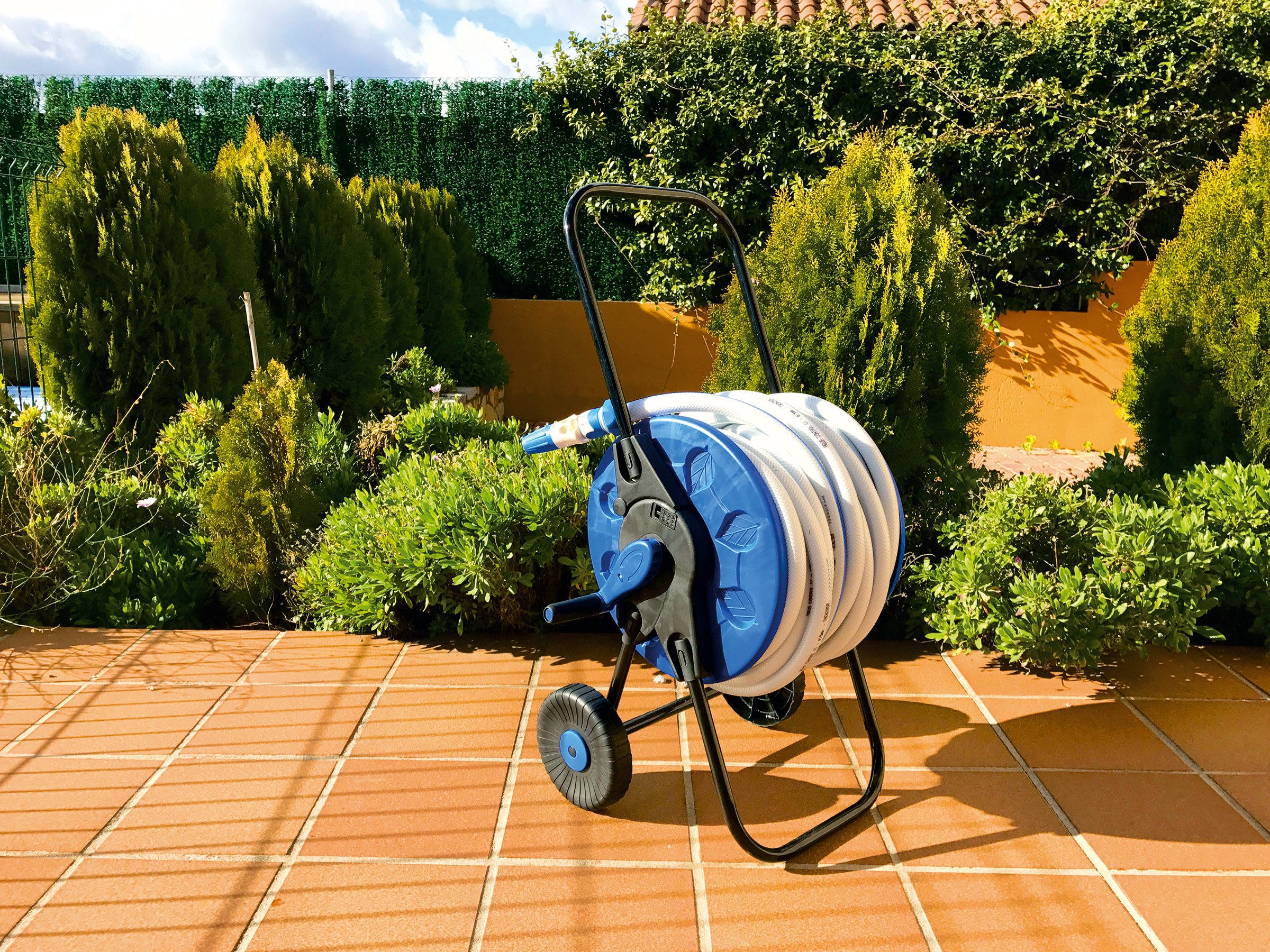 AQUA CONTROL c2098 N – Carrello avvolgitubi, Colore: Blu Nero