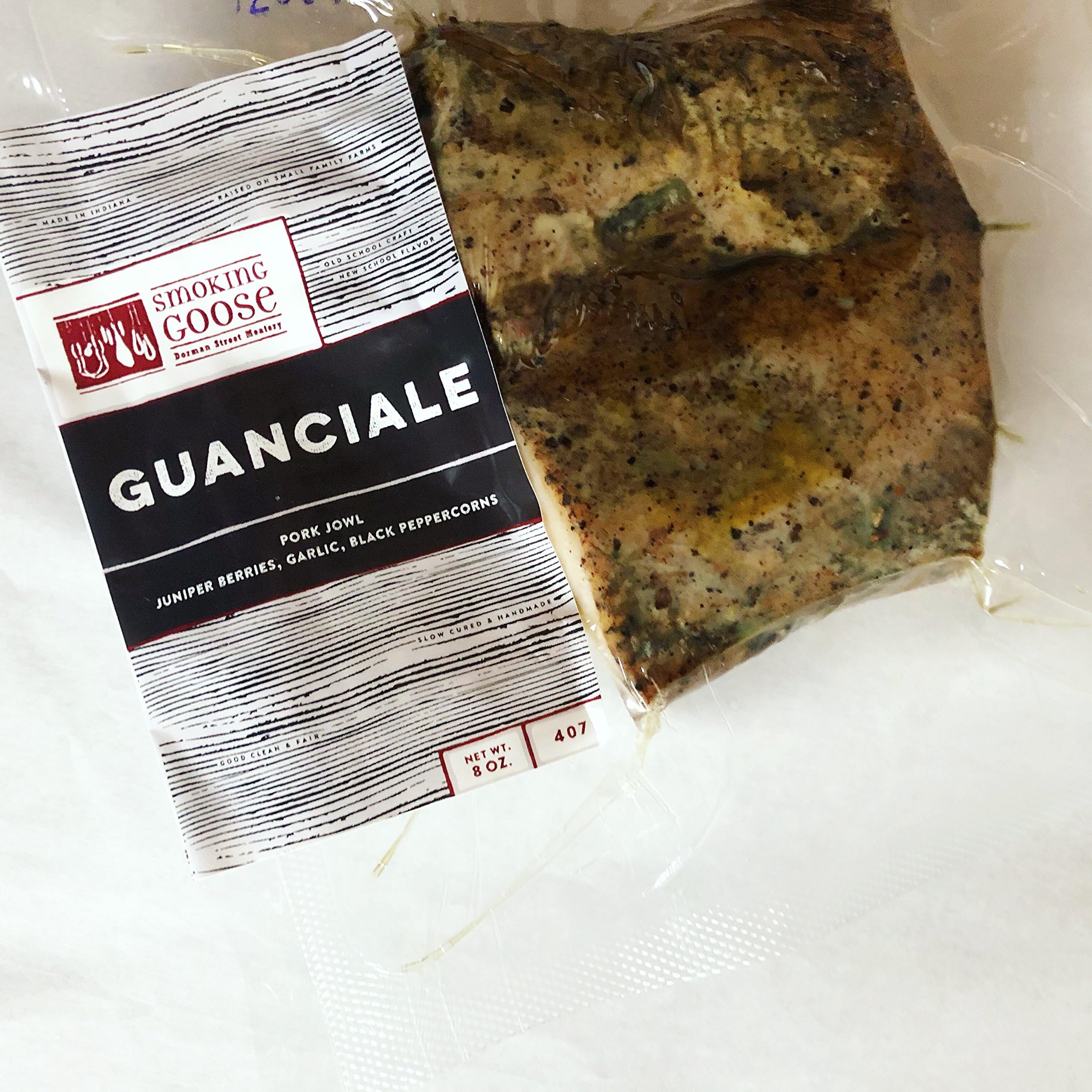 Pasture Raised All Natural Guanciale - Smoking Goose - 8 oz