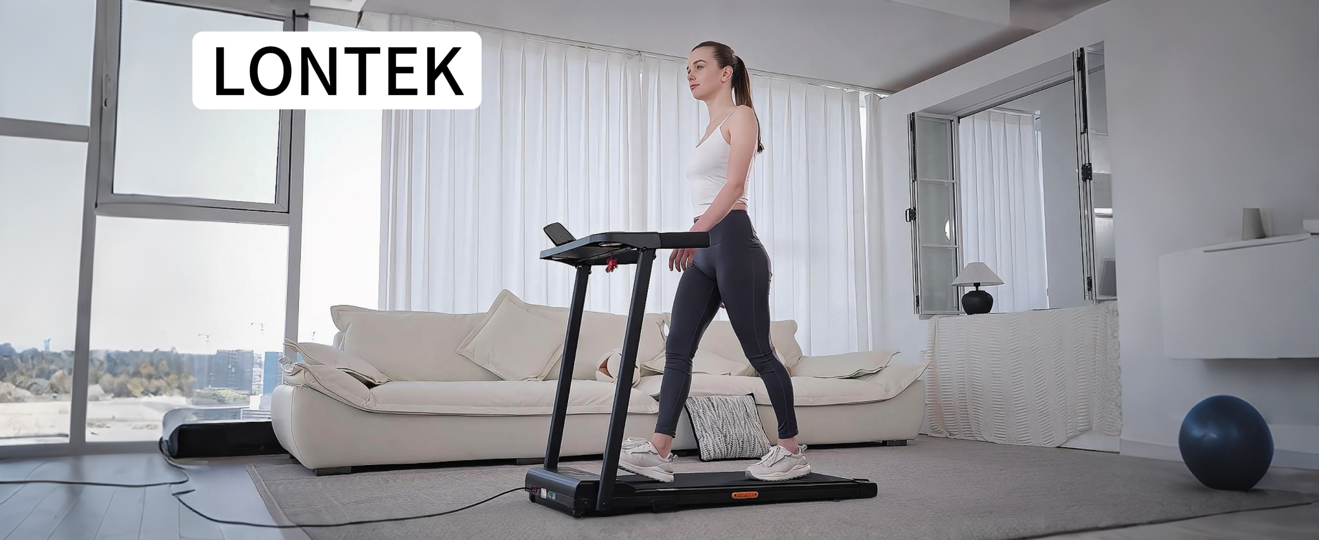 Amazon | LONTEK ルームランナー 家庭用 折りたたみ ランニングマシン