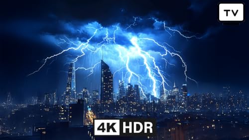 ⛈️ Thunder Ambience Screensaver: Relaxing Rain & Storm Sounds for TV