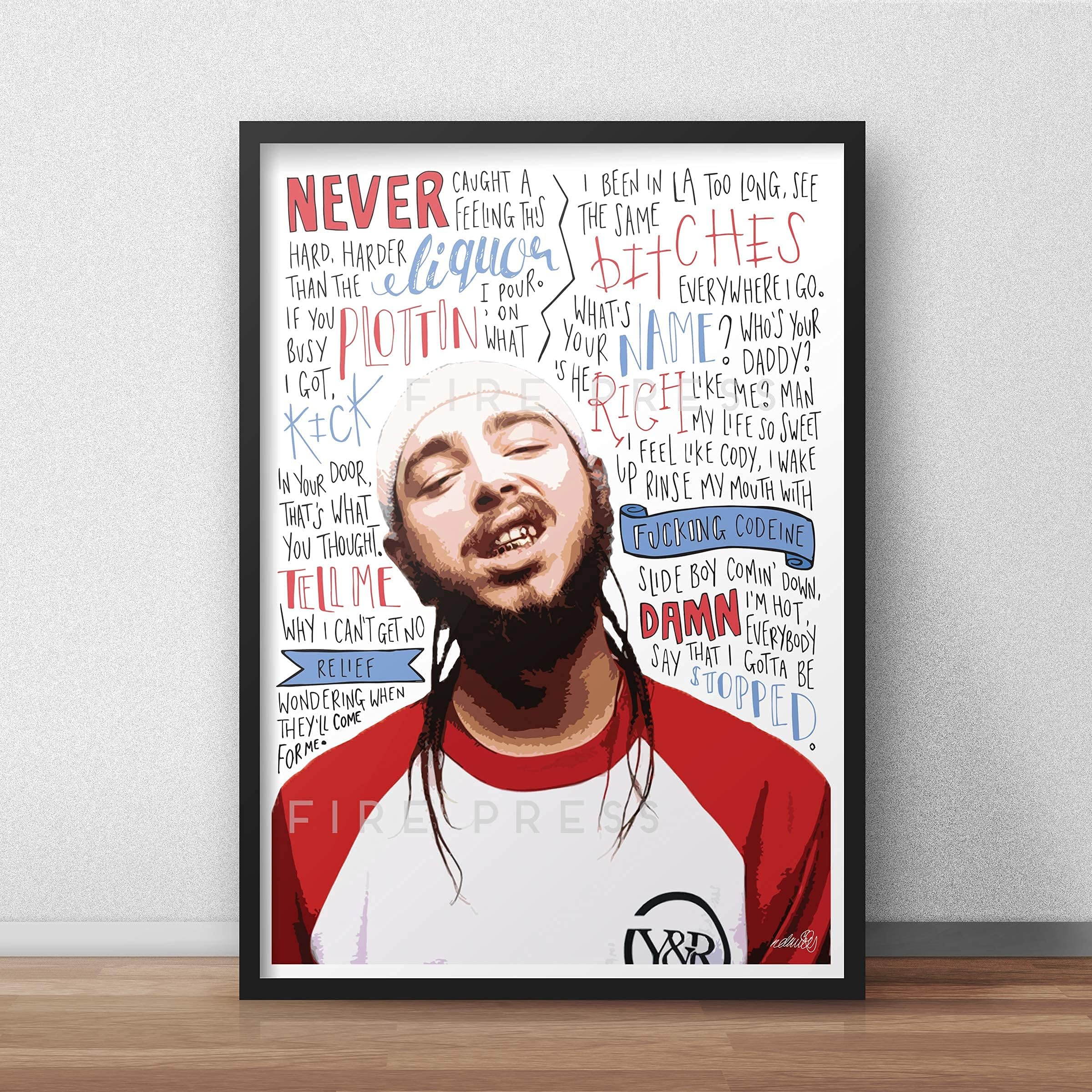 Post Malone INSPIRED Poster/Print